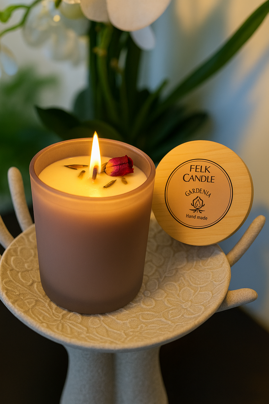 Gardenia Soy Candle – Hand Poured | 10 oz