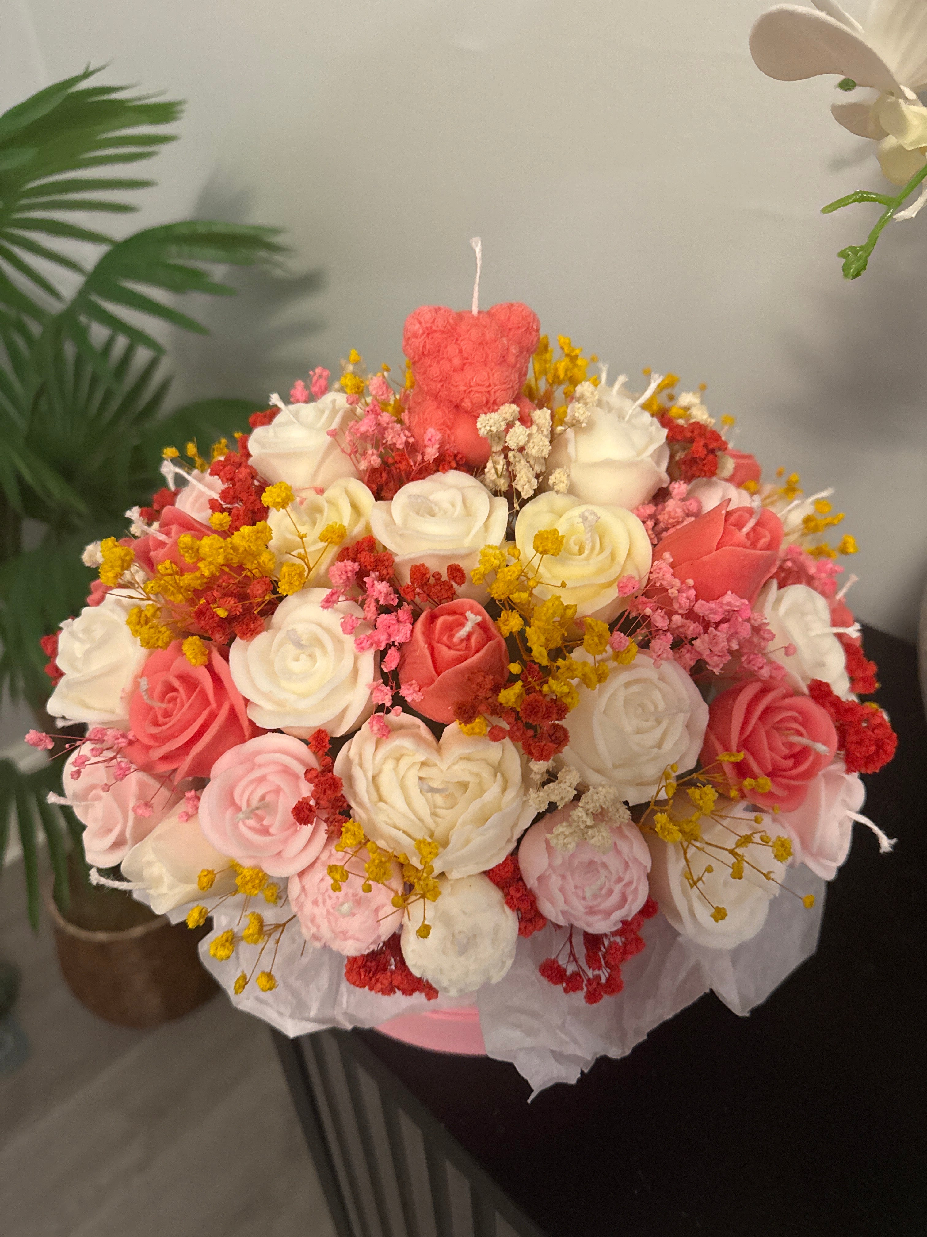 Luxury Rose Candle Bouquet