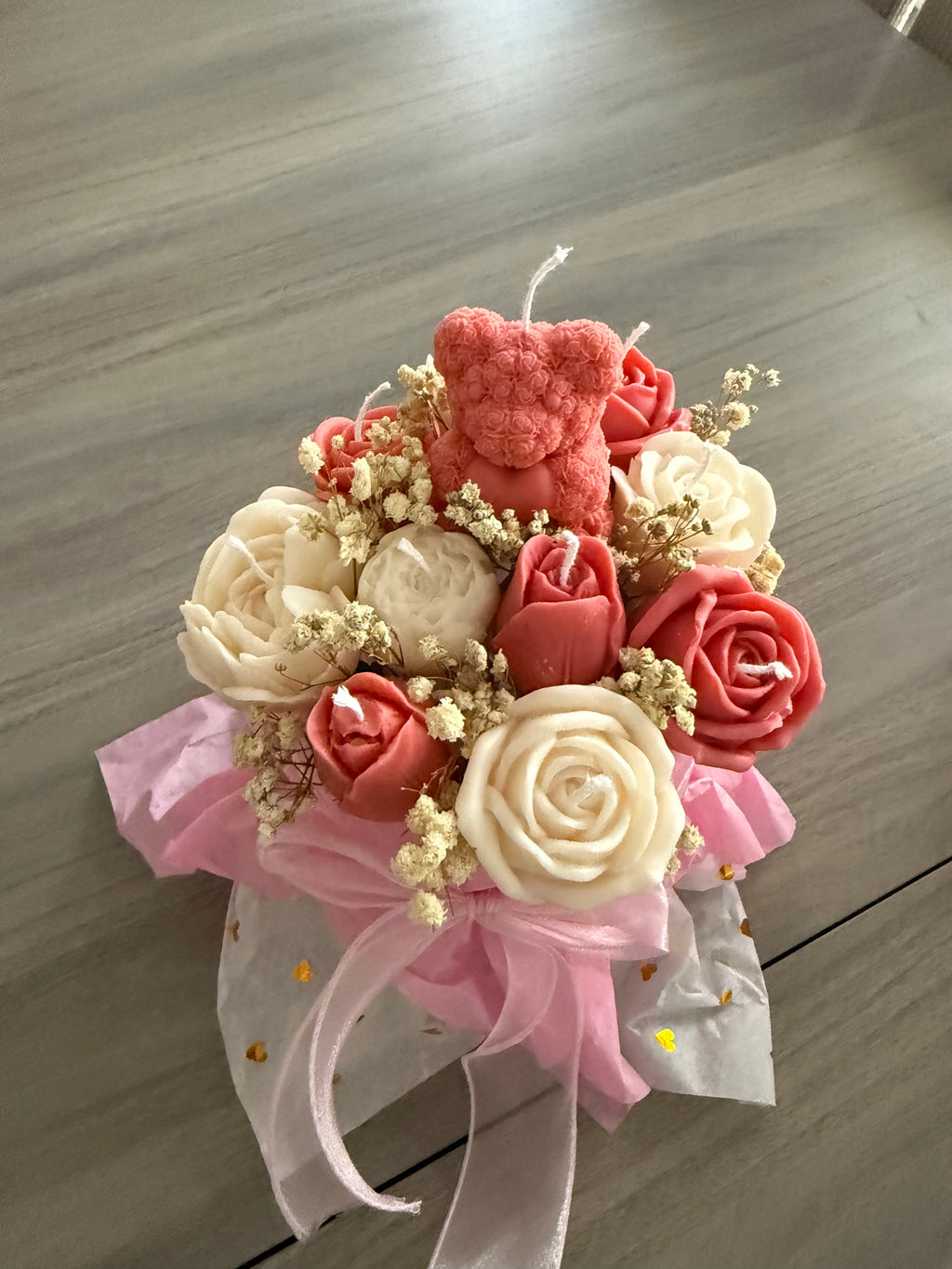 Rose Candle Bouquet – Valentine Gift