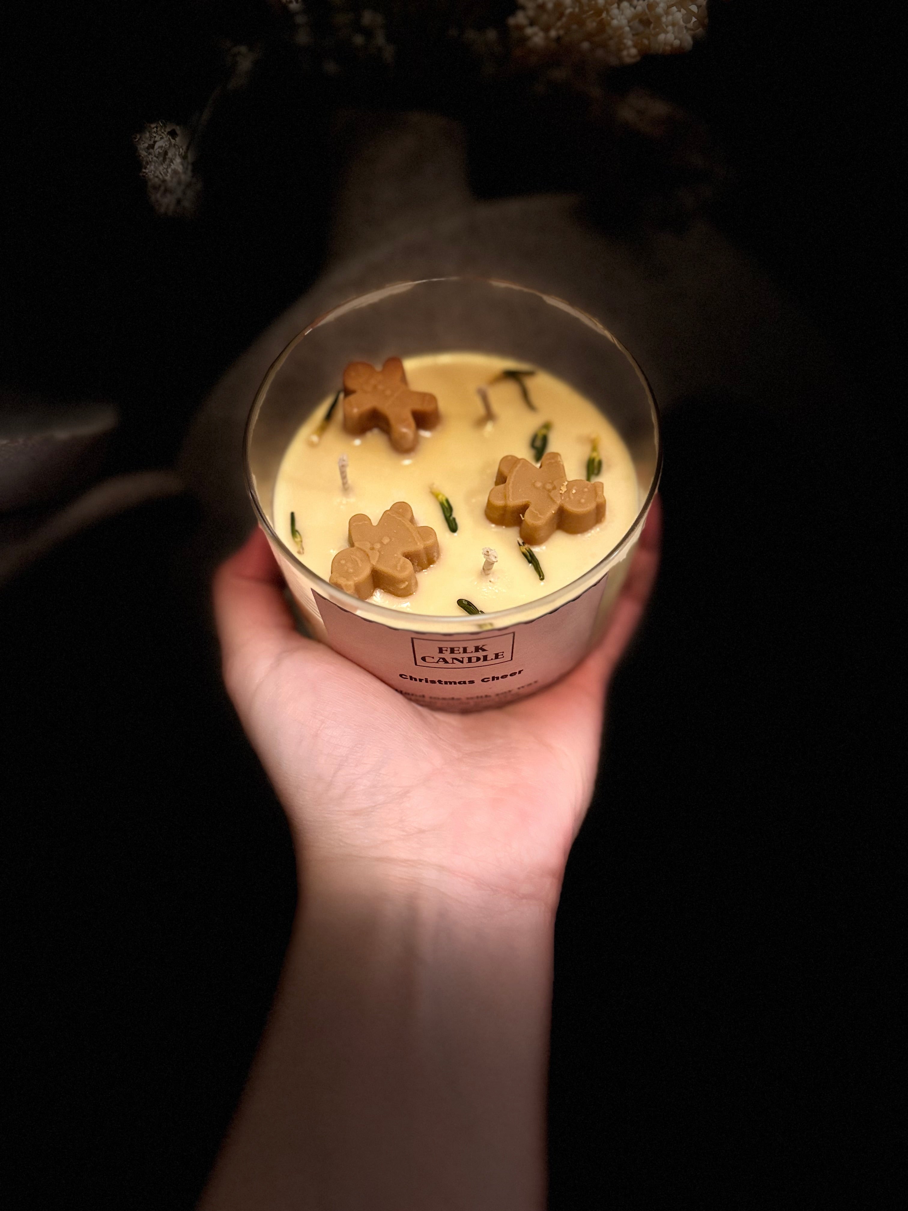 Christmas Cheer – Gingerbread Soy Candle (14 oz)