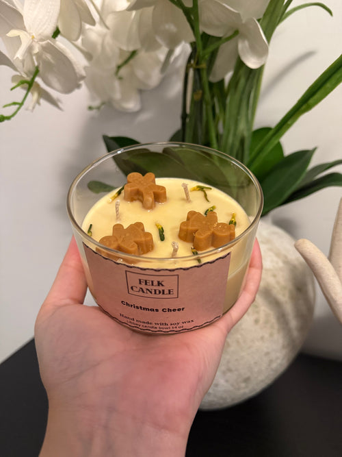 Christmas Cheer – Gingerbread Soy Candle (14 oz)